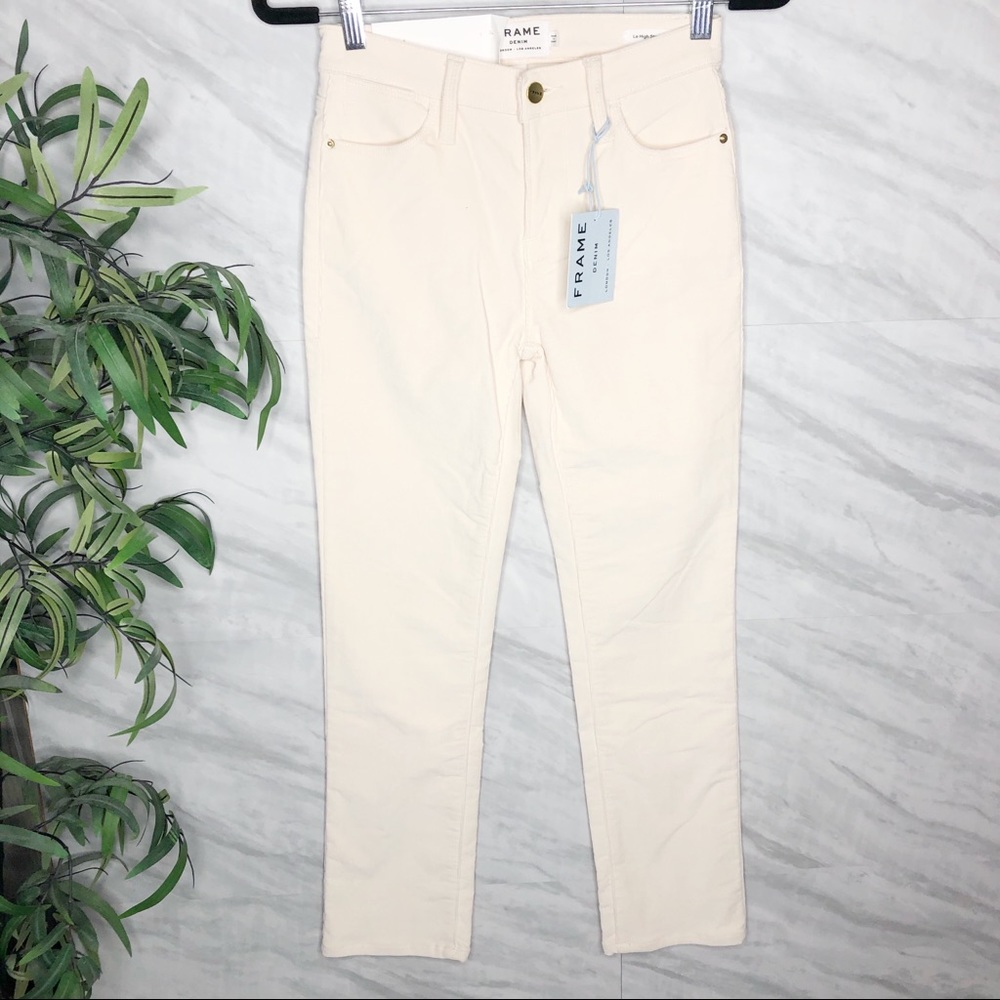 FRAME Le High Straight Corduroy Pants 23